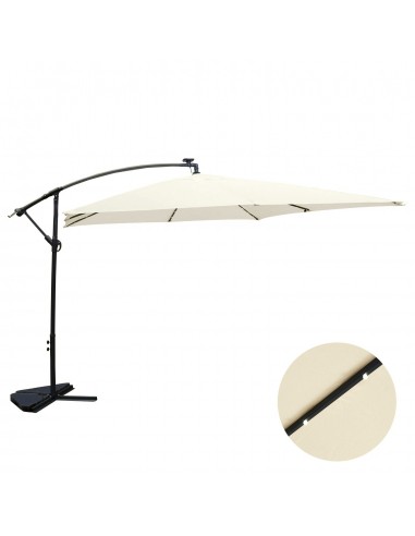 Solenzara Bulle écru : parasol LED...