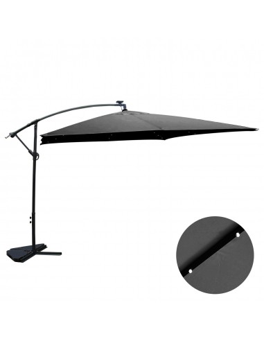 Solenzara Bulle gris : parasol LED...