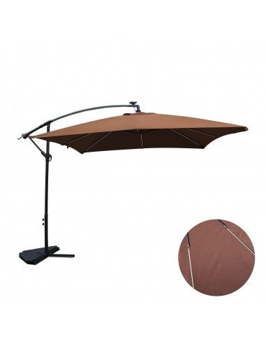 Solenzara Néon chocolat : parasol LED...